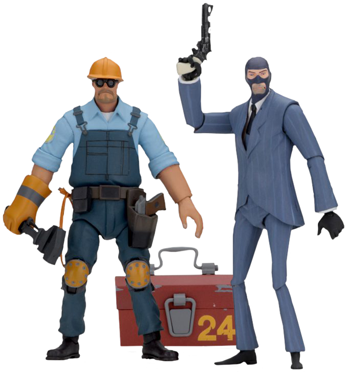 Team - Team Fortress Action Figures Clipart (680x726), Png Download
