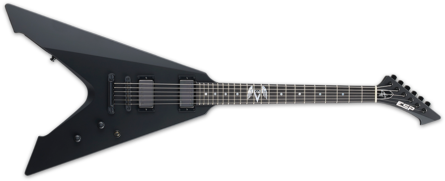 James Hetfield Signature Series Esp Vulture - James Hetfield Esp V Clipart (900x374), Png Download