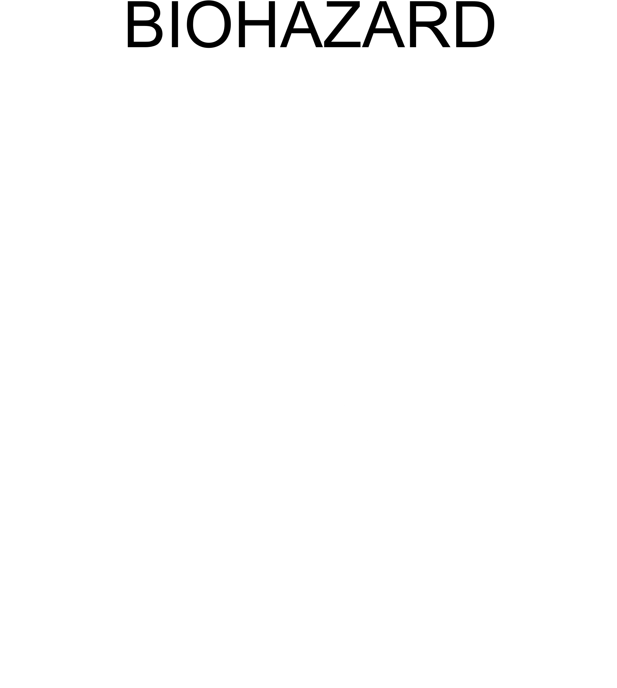 Biohazard 4188 Logo Black And White - Not Install Smart Meter Sign Clipart (2400x2400), Png Download