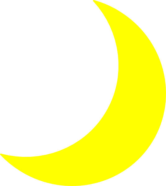 Moon Clip Art - Moon Yellow - Png Download (534x599), Png Download