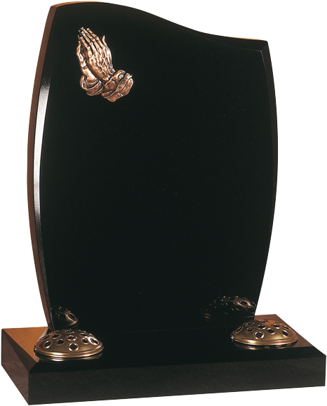 Bronze Praying Hands Headstone - Headstone Clipart (600x600), Png Download