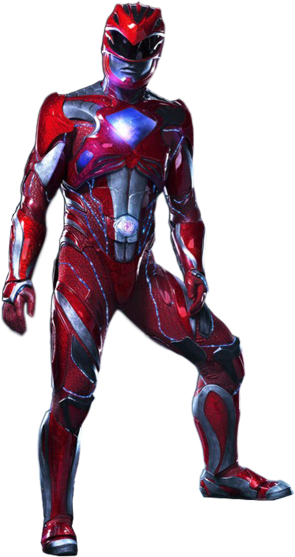 Png Power Rangers Movie - Red Power Ranger 2017 Movie Clipart (714x1120), Png Download