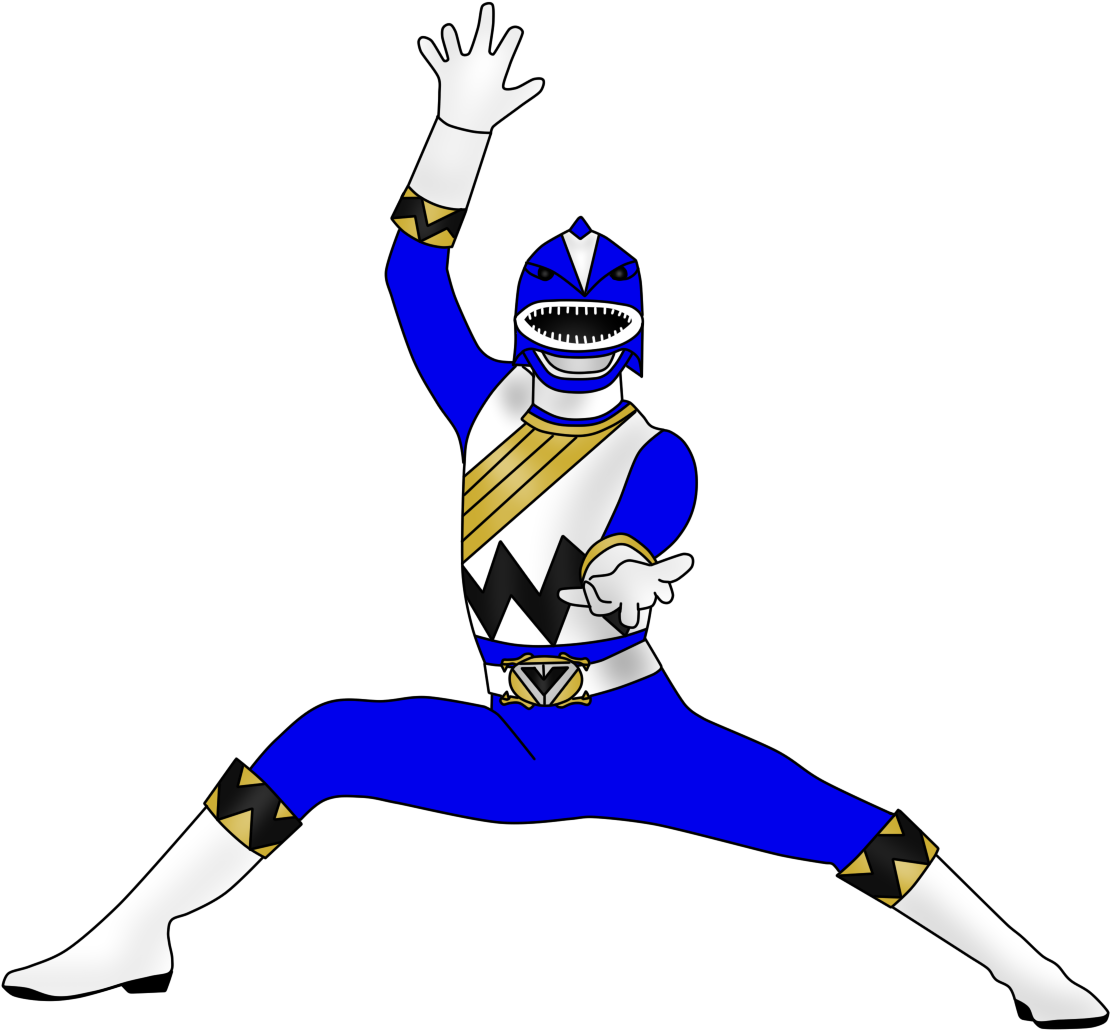 Power Rangers Clipart Blue - Blue Power Ranger Png Transparent Png (1122x1059), Png Download