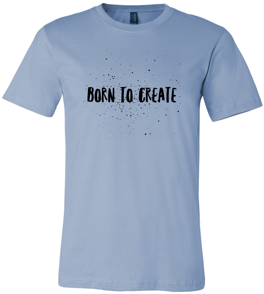 Born To Create Paint Splatter - Shirt Clipart (1024x1024), Png Download