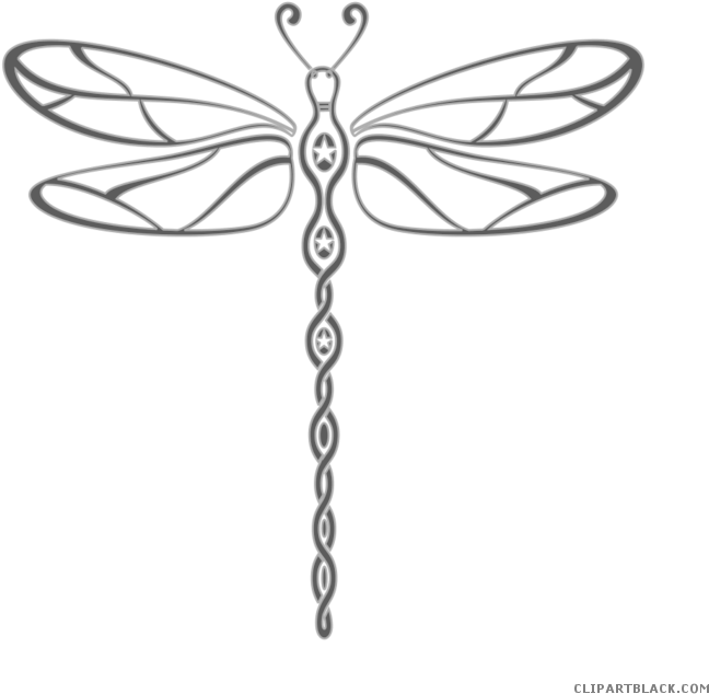 Insect A Drawing Transprent Png Moths Butterflies - Clip Art Purple Dragonfly Transparent Png (700x694), Png Download