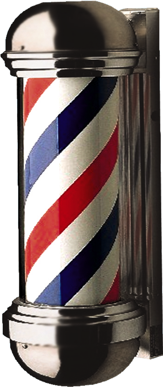 Barber Pole Model - Barber Shop Pole Png Clipart (1500x1500), Png Download
