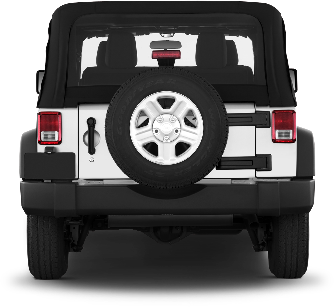 Jeep wrangler rear shop view