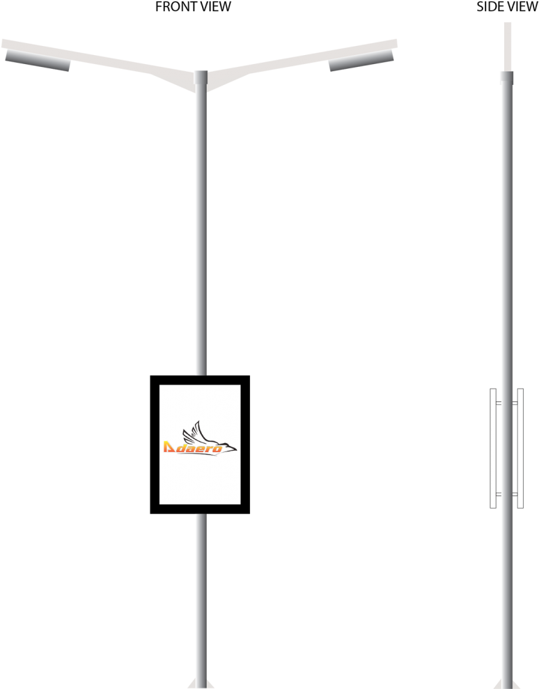 Street Light , Png Download - Billboard Clipart (774x989), Png Download