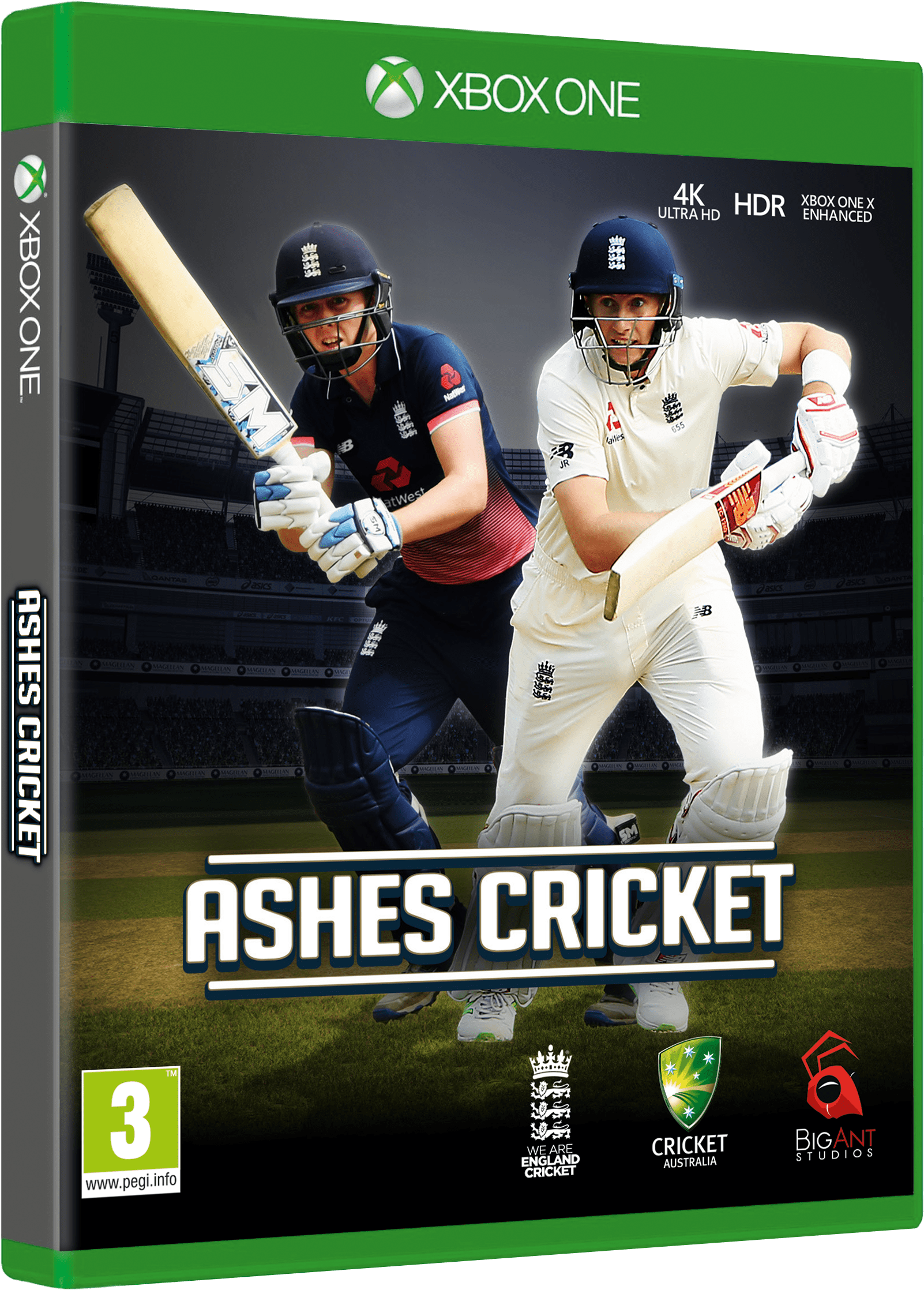 Xbox 3d Ashes Ukpackshot W=1887 - Ashes Cricket 2017 Ps4 Clipart (1887x2362), Png Download