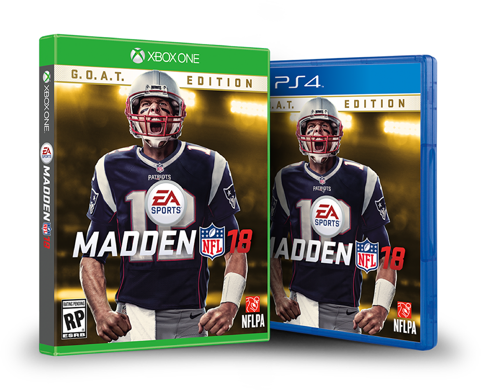 Tom Brady Is The Madden Nfl 18 Cover Athlete - Madden 2018 Tom Brady Clipart (1200x1200), Png Download