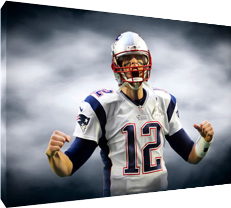 Details About Superbowl Xlix Mvp Tom Brady Poster Photo - Kick American Football Clipart (600x600), Png Download