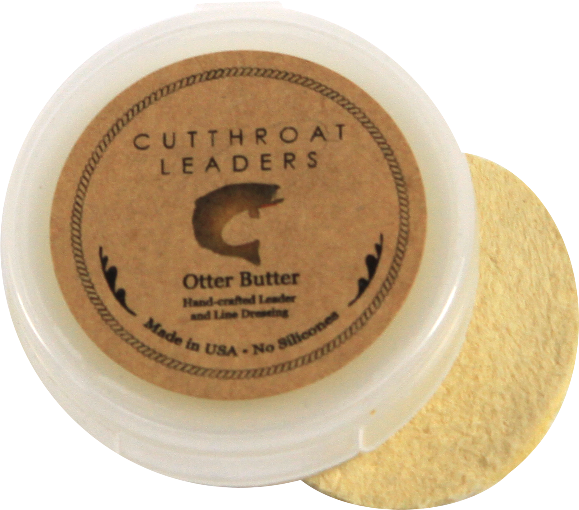 Cutthroat Otter Butter - Label Clipart (1000x998), Png Download