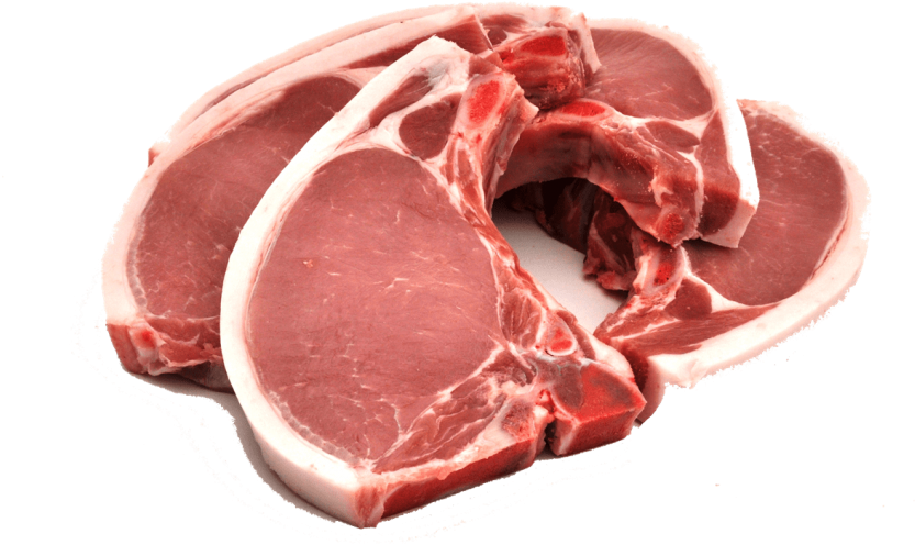 Free Png Download Meat Png Images Background Png Images - Assorted Pork Chops Per Clipart (850x543), Png Download