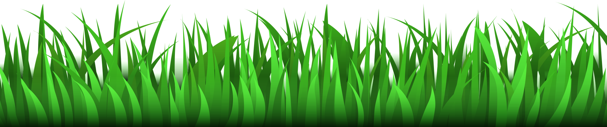 Moving Grass Gif Transparent Clipart (2048x428), Png Download
