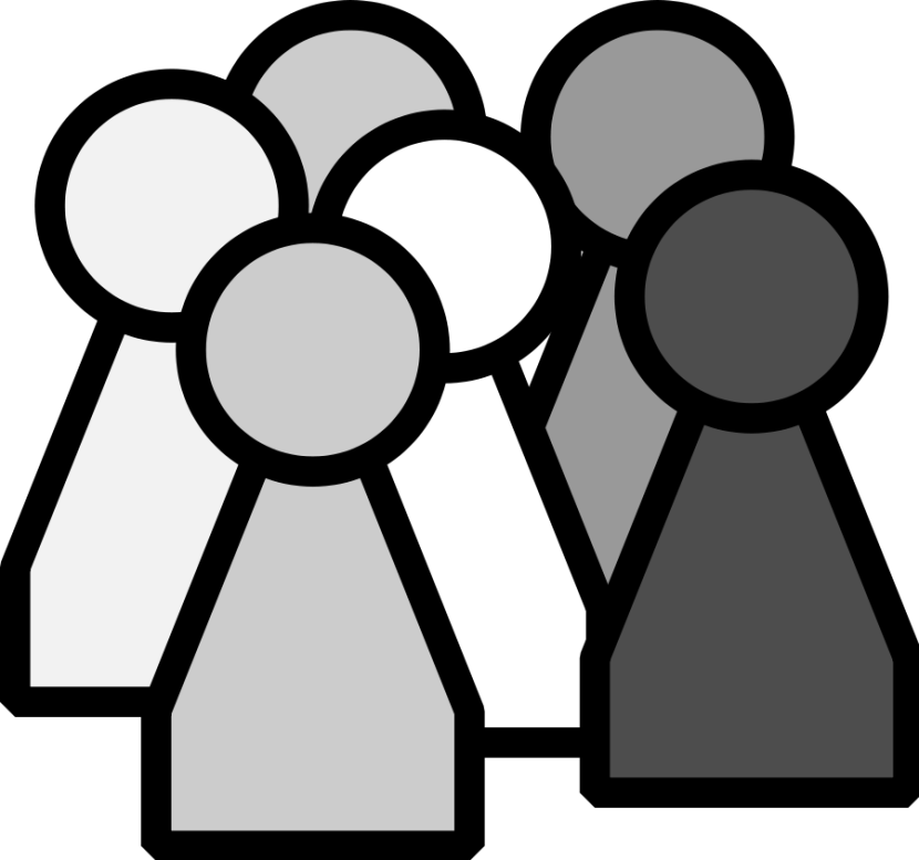 Clip Transparent Stock Collection High Cliparts - People Clipart Black And White - Png Download (830x777), Png Download