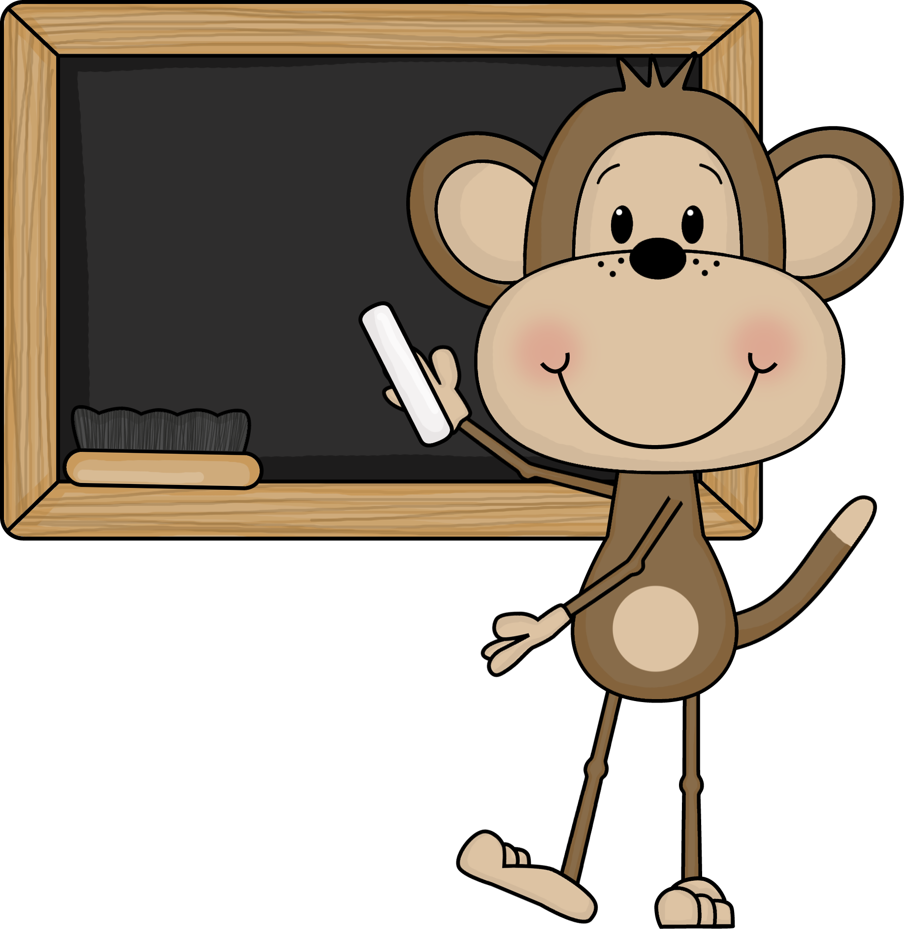 Bullet - Chalk And Talk Cartoon Clipart (1836x1887), Png Download