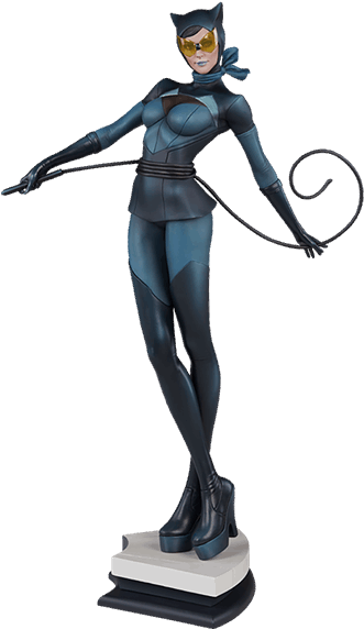 Catwoman Artgerm Premium Format Statue - Figurine Sexy Catwoman Clipart (600x600), Png Download