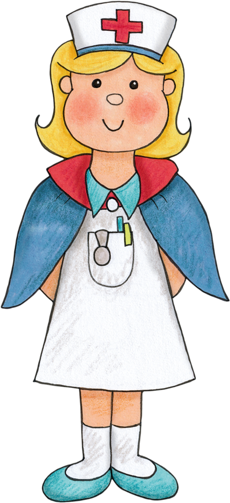 Community Helpers Clipart Nurse - Png Download (469x1024), Png Download