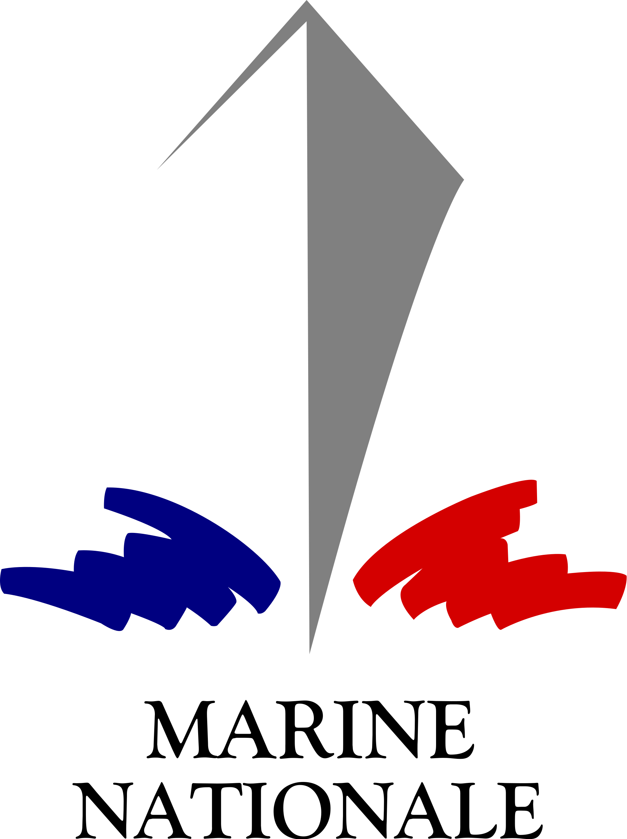 Open - French Navy Logo Clipart (2000x2678), Png Download