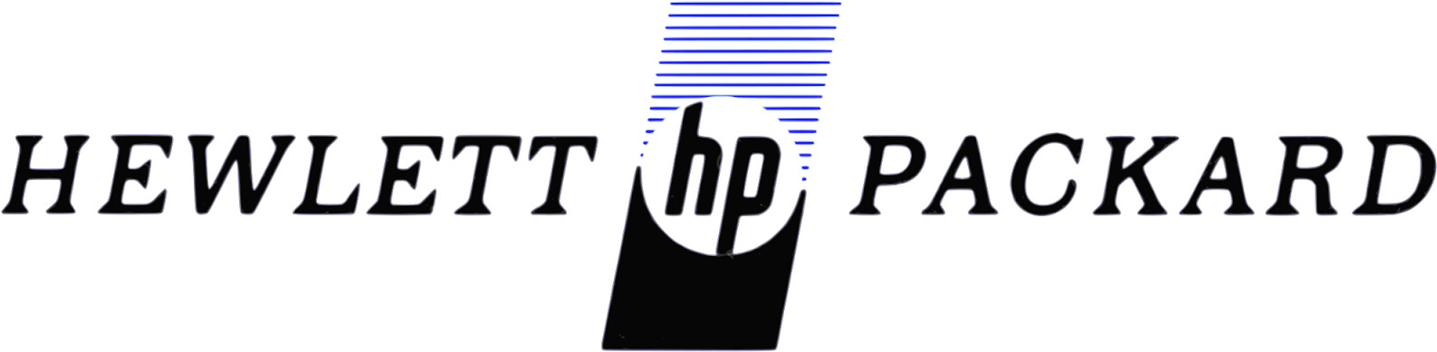 Hp Logo - First Hewlett Packard Logo Clipart (1600x400), Png Download