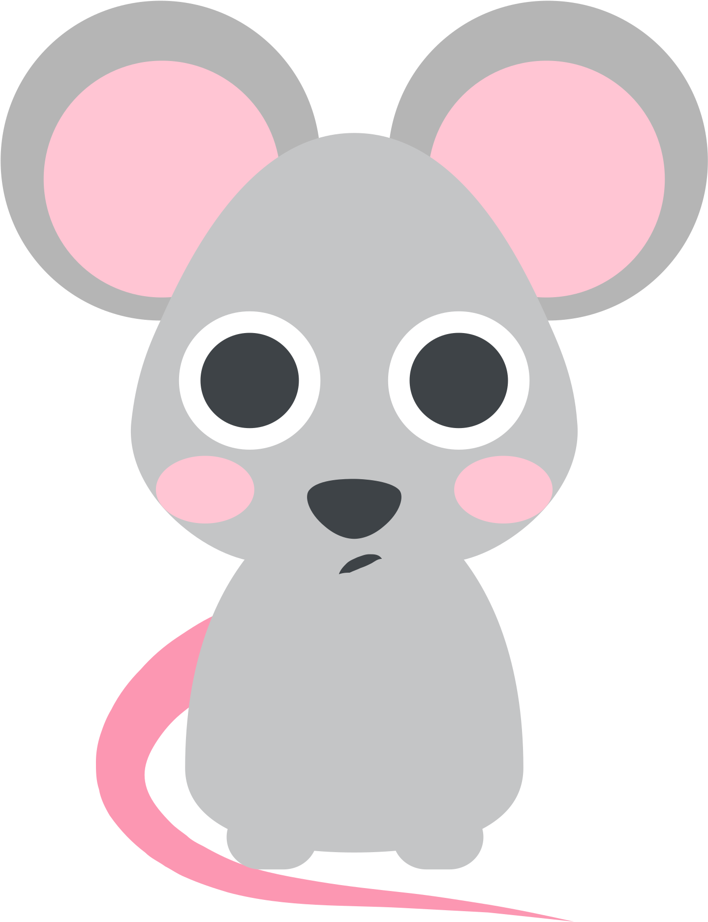 Computer Mouse , Png Download - Cartoon Clipart (1439x1874), Png Download