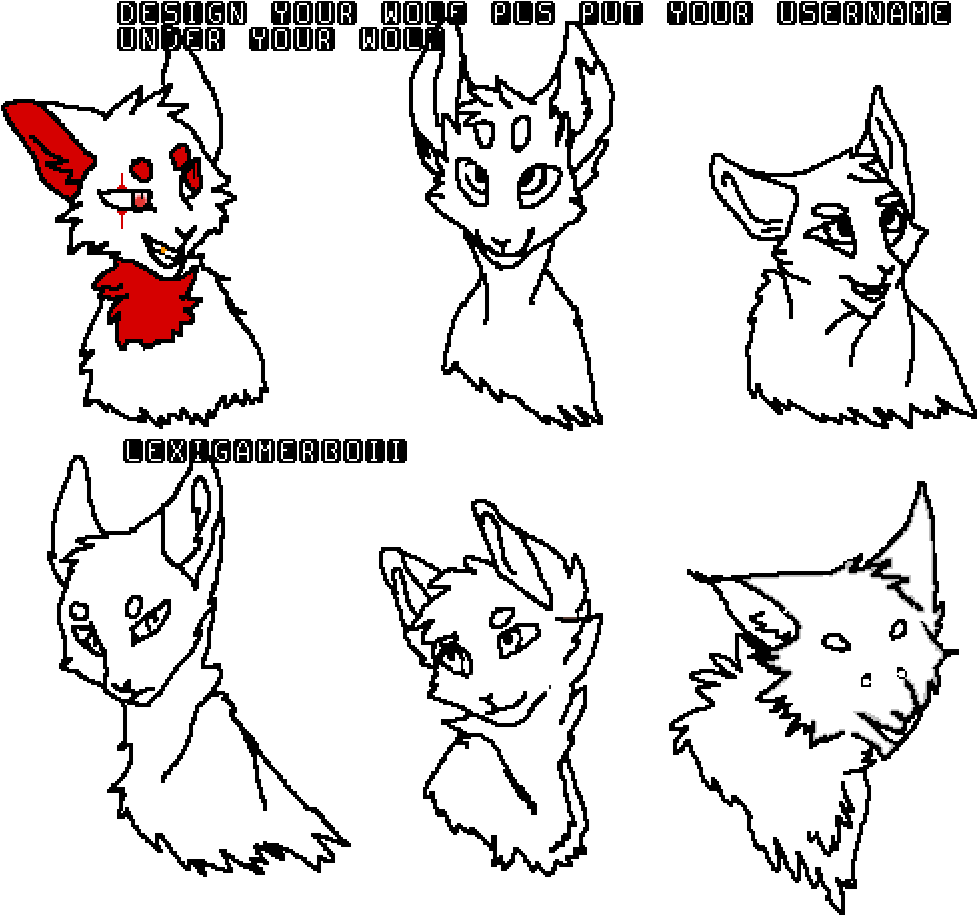 Design Your Wolf - Cartoon Clipart (1000x1000), Png Download