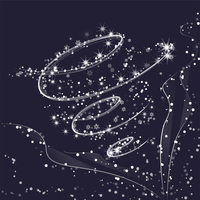 Blue Snowflake Background - Headpiece Clipart (640x640), Png Download