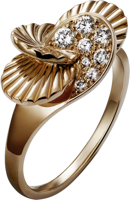 Elegant Golden Ring Png Clipart - Ring Transparent Png (472x698), Png Download