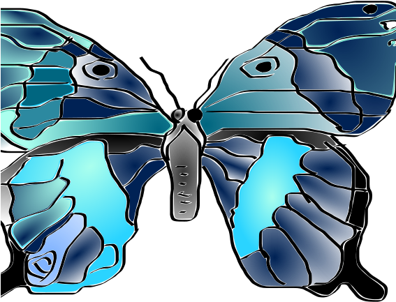 Butterfly Clipart (566x800), Png Download