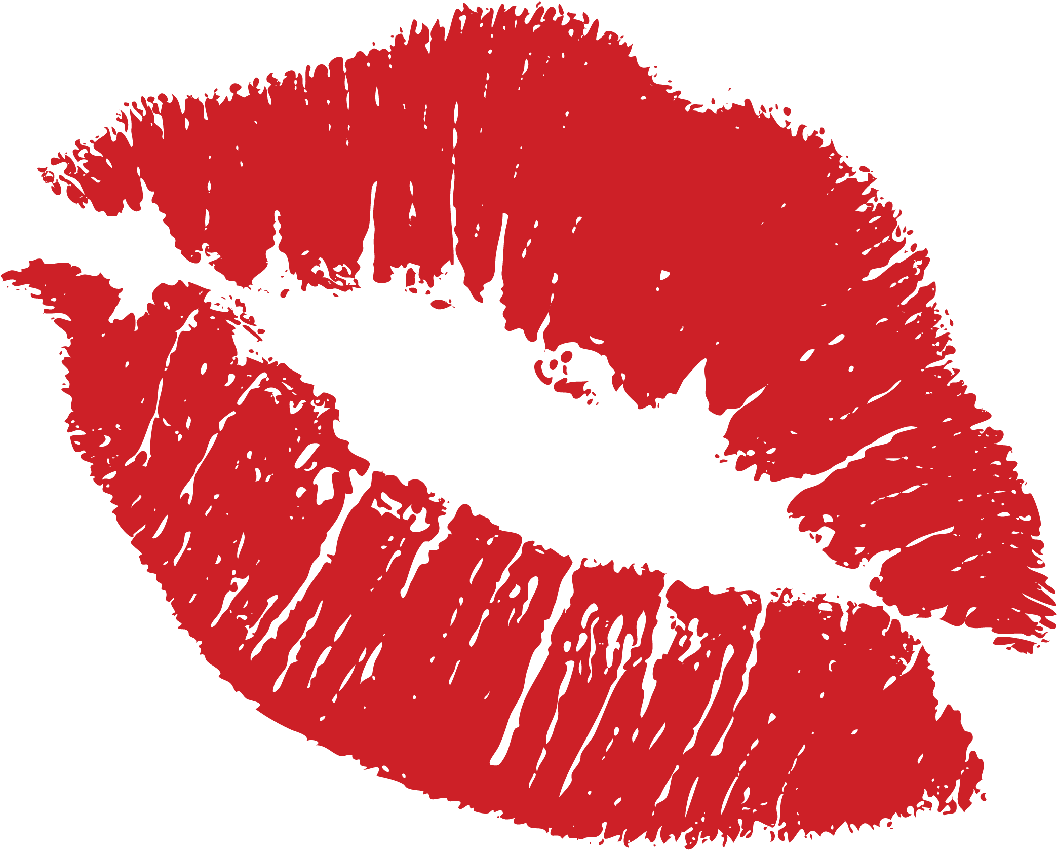 Transparent Kiss Lips - Lipstick Stain Png Clipart - Large 
