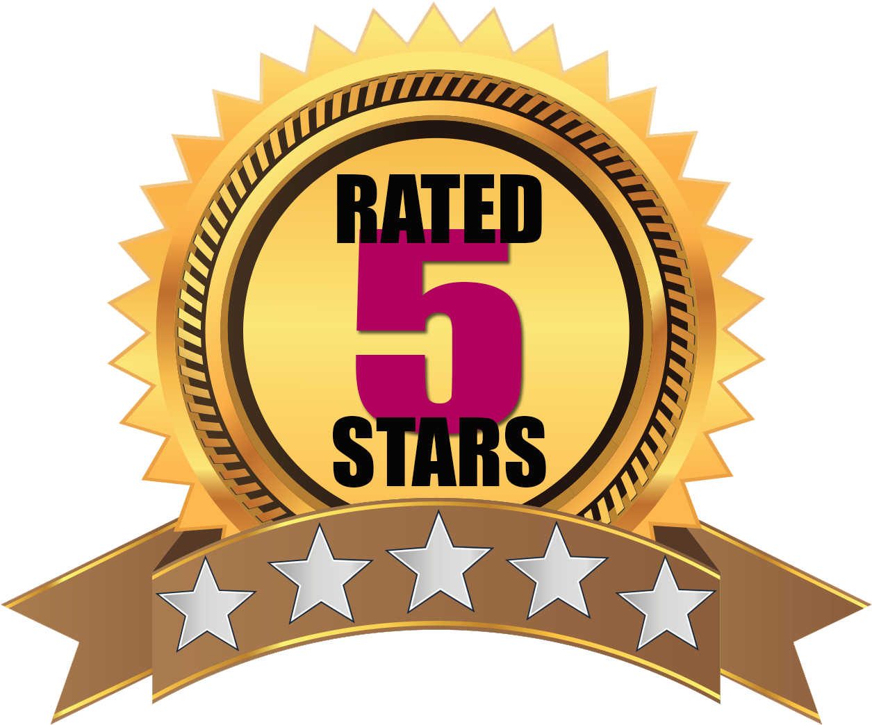 5 Star Sticker - Award Logo Template Png Clipart (1587x1325), Png Download