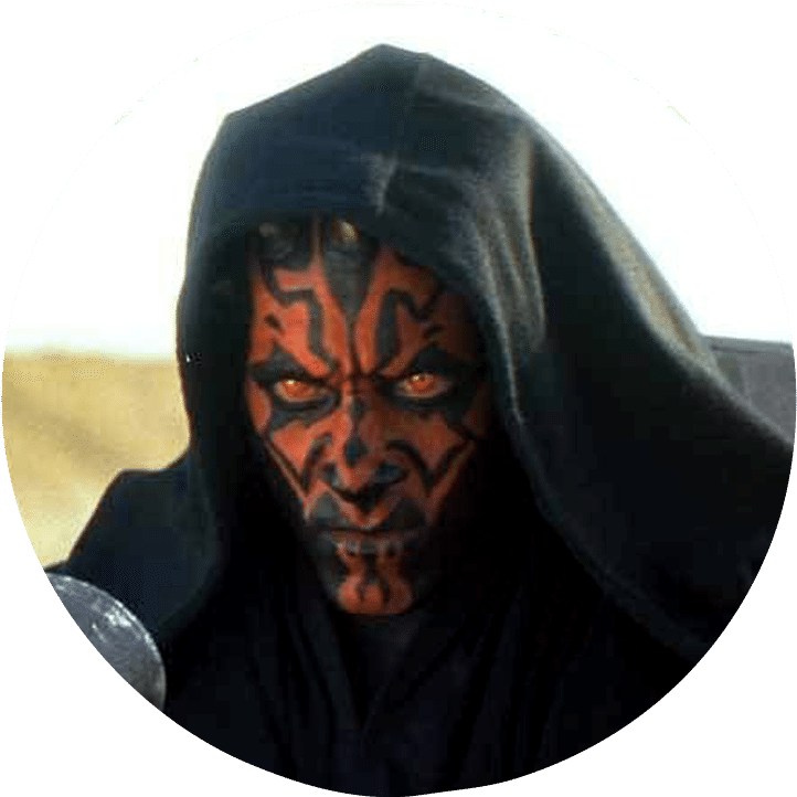 Darth Maul - Star Wars The Phantom Menace Clipart (722x722), Png Download