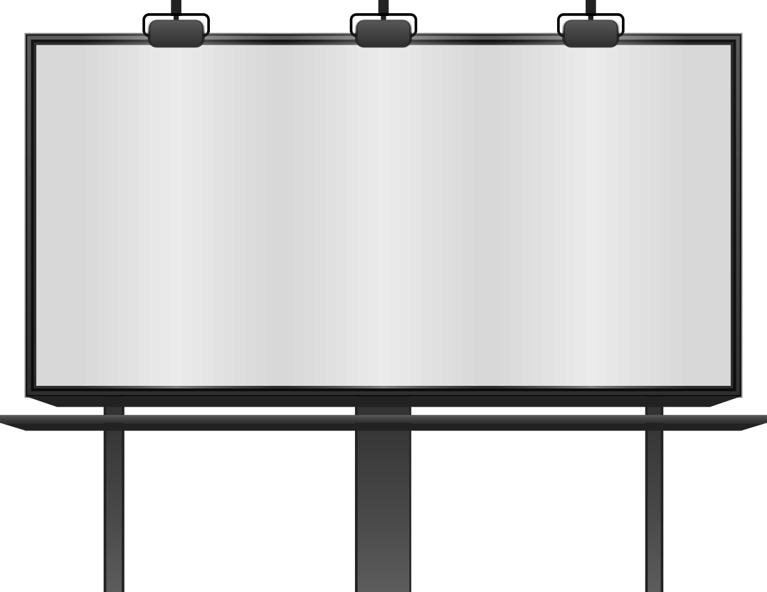 Billboard Simple - Billboard Clipart - Png Download (1100x850), Png Download