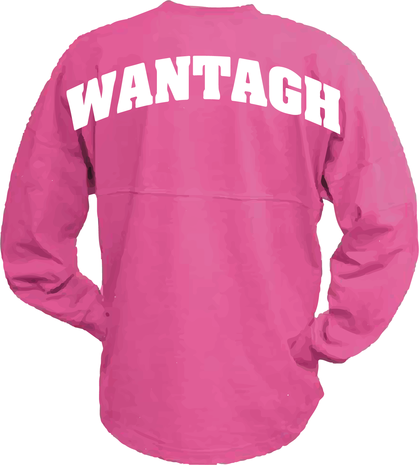 M Billboard Back - Long-sleeved T-shirt Clipart (1354x1503), Png Download