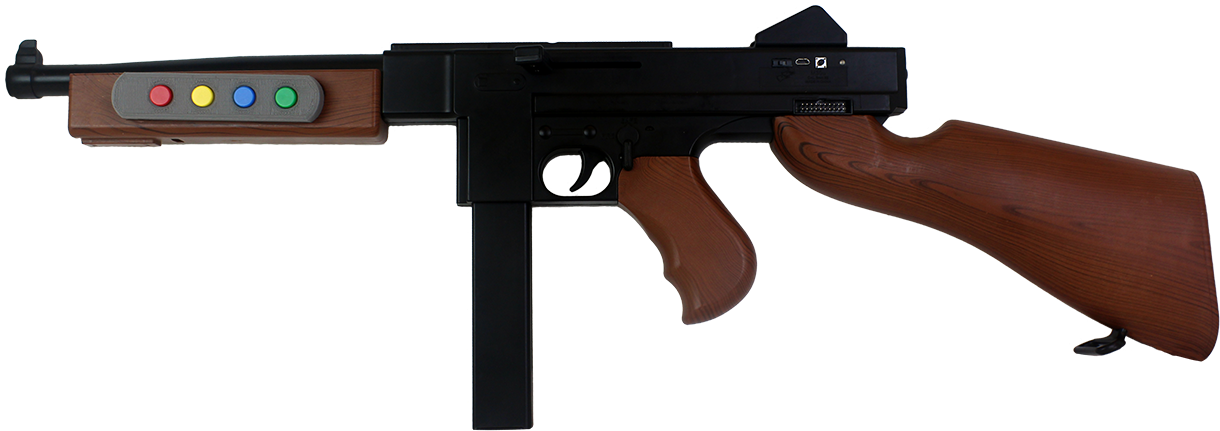 An Error Occurred - Thompson Submachine Gun Black Clipart (1240x439), Png Download