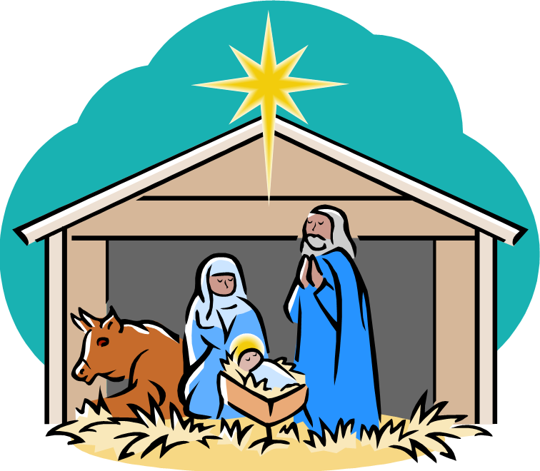 756 X 660 3 - Christmas Jesus Birth Clipart - Png Download (756x660), Png Download