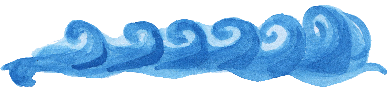 Free Download - Water Wave Watercolor Png Clipart (1562x353), Png Download