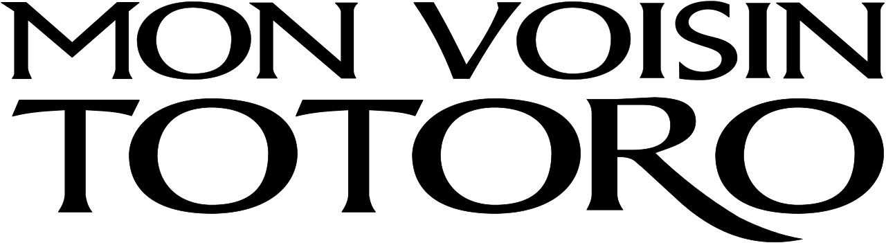 My Neighbor Totoro Logo Fr - My Neighbor Totoro Logo Png Clipart (1280x351), Png Download