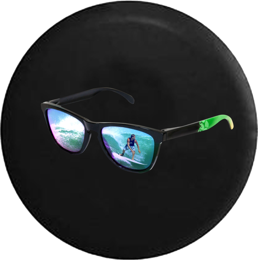 Ocean Wave Surfing Sunglasses Clipart (1024x1029), Png Download