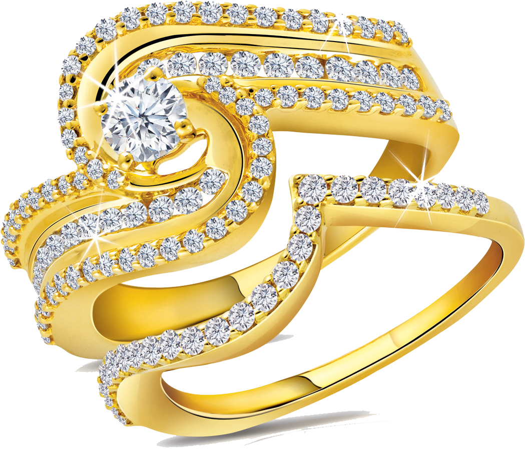 Gold Rings Png File - Gold Ring Design Png Clipart (1181x1086), Png Download