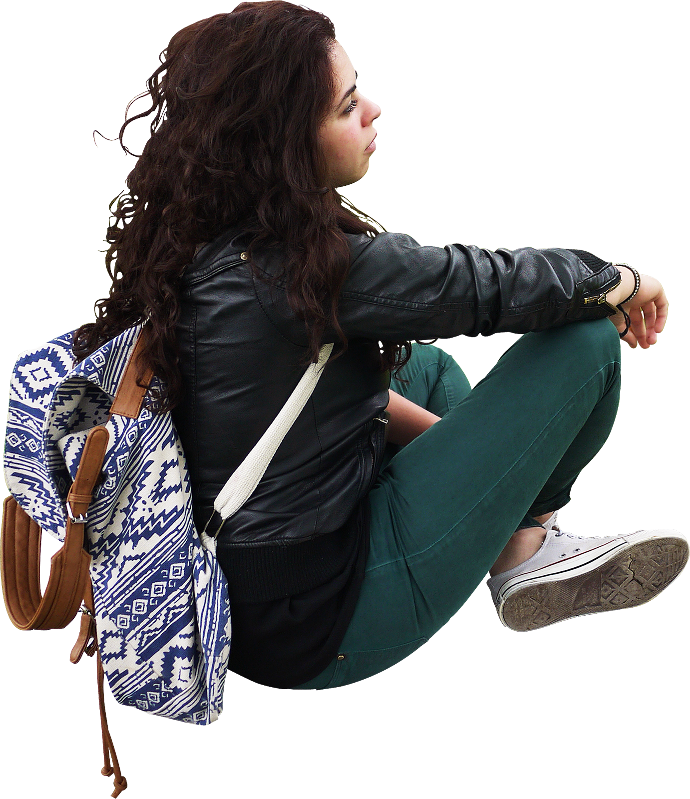 Dekupe Edilmiş Insan Görselleri - Asian People Sitting Png Clipart (1382x1600), Png Download