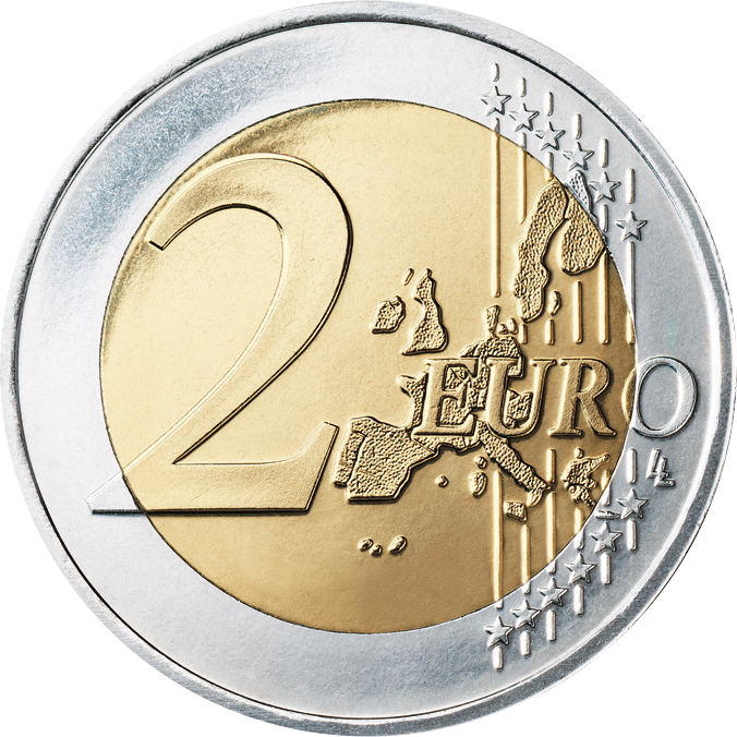 676 X 676 1 - 2 Euro Coin Png Clipart (676x676), Png Download