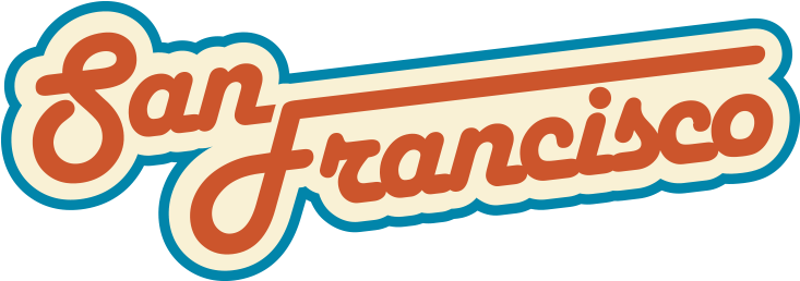 San Francisco Retro Sign Png - Graphic Design Clipart (1200x628), Png Download