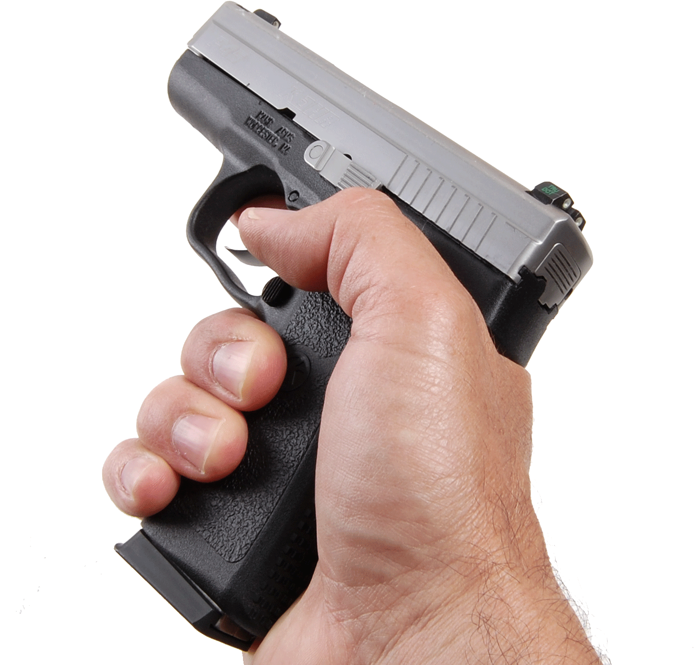 Handgun Transparent Arm Holding Picture Transparent Clipart (1385x1327), Png Download