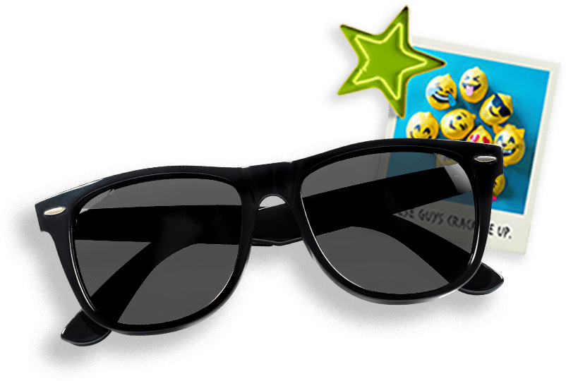 A Pair Of Sunglasses - Shadow Clipart (802x540), Png Download
