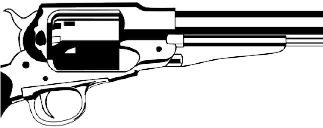 Rifle Clipart Hand Holding - Remington Revolver Png Transparent Png (640x480), Png Download