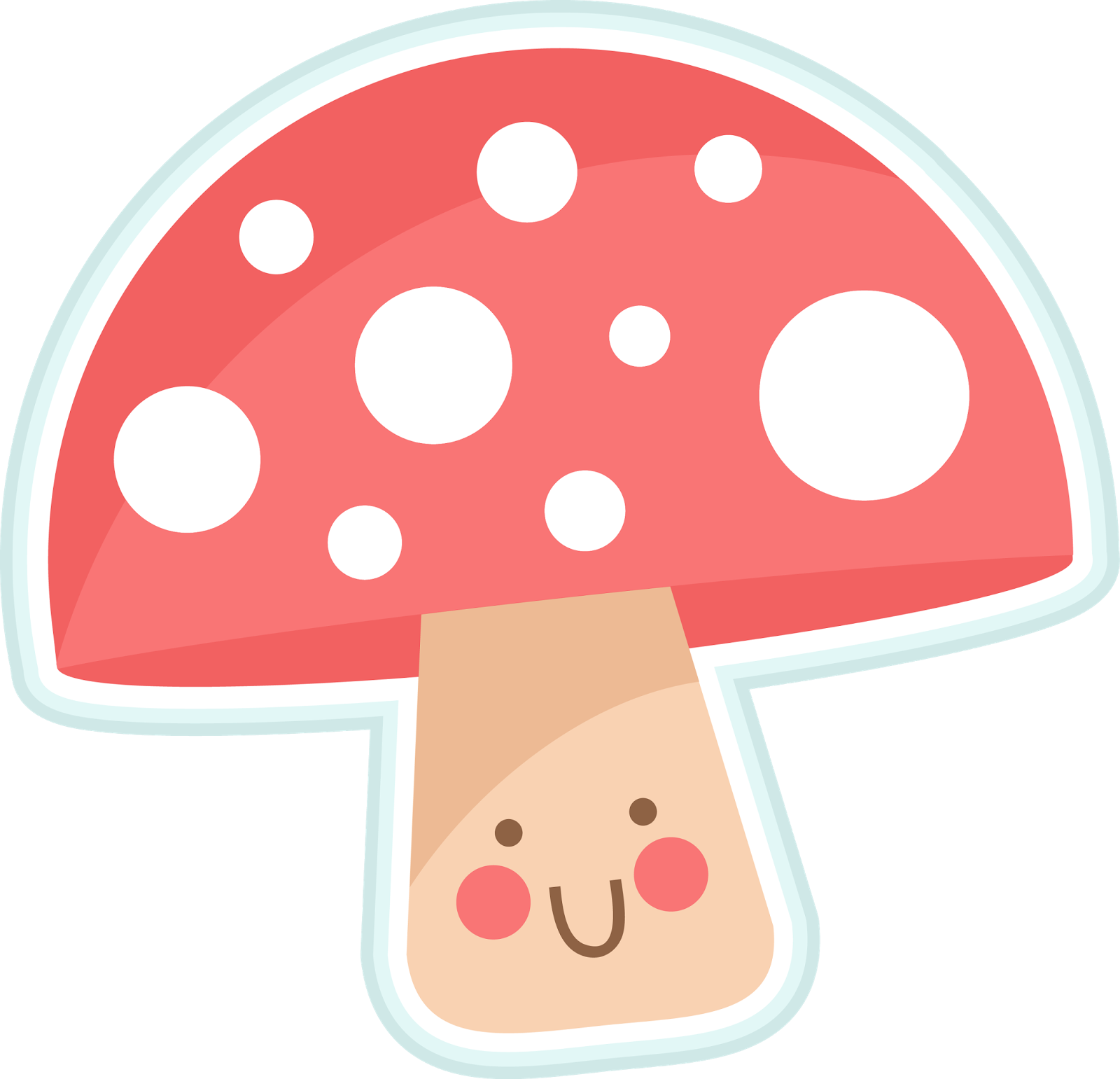 Graphic Stock Miss Kate Cuttables Scrappy Moms Stamps - Mushroom Cute Clipart Png Transparent Png (1600x1541), Png Download