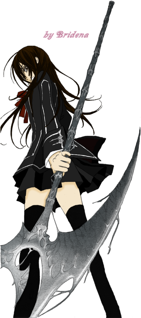 Yuki Cross Vampire With Scythe From Vampire Knight - Vampire Knight Yuuki Vampire Clipart (458x1024), Png Download