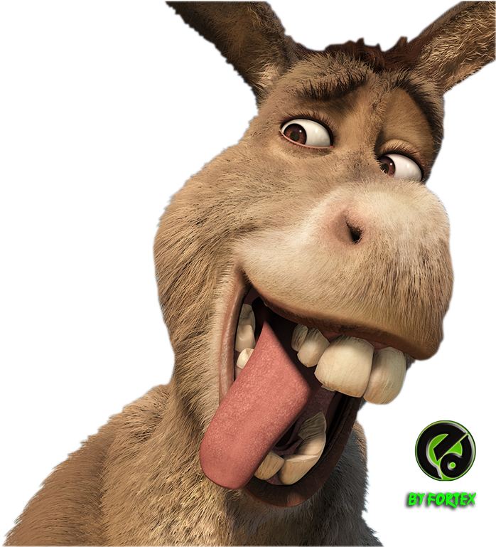 Smiling Donkey Shrek Clipart (698x769), Png Download