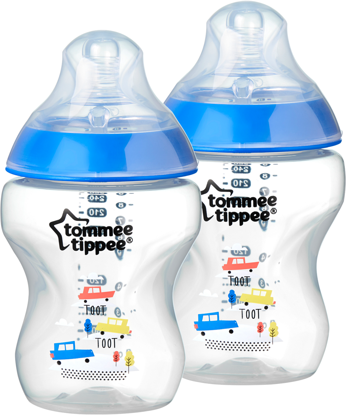 Tommee Tippee Closer To Nature Decorated Baby Bottle, - Tommee Tippee Boys Bottle Clipart (1504x1504), Png Download